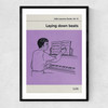 Laying Down Beats Narrow Black Frame