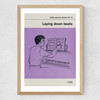 Laying Down Beats Medium Oak Frame