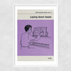 Laying Down Beats Narrow White Frame