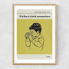 It's Five O'Clock Somewhere Narrow Oak Frame
