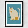 Cat and Mouse Medium Black Frame