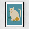 Cat and Mouse Narrow Black Frame