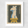 Figure Matchbox Label Medium White Frame