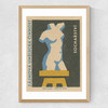 Figure Matchbox Label Medium Oak Frame