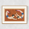 Acrobats Narrow Oak Frame