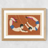 Acrobats Wide Oak Frame