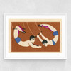Acrobats Medium White Frame