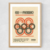 Mexico '68 Matchbox IV Medium Oak Frame