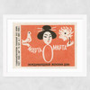 Geisha Matchbox Medium White Frame