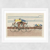 Cycling Matchbox Wide White Frame