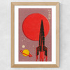 Blood Moon Matchbox Wide Oak Frame