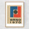 BRNO 1970 Matchbox Narrow Oak Frame