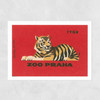 Tiger Matchbox Unframed Print