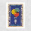 Paintbrush Matchbox Label Unframed Print