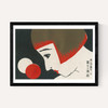 1920s Face Matchbox Label
