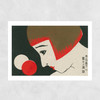 1920s Face Matchbox Label Unframed Print