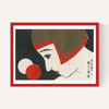 1920s Face Matchbox Label