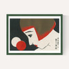 1920s Face Matchbox Label