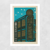 Buildings Matchbox Label Unframed Print