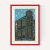 Buildings Matchbox Label