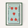 Hearts Matchbox Label