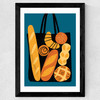 Bakery Bag Wide Black Frame
