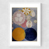 De Tio Storsta I by Hilma af Klint Medium White Frame