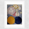 De Tio Storsta I by Hilma af Klint Wide White Frame