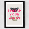 Spread Your Wings Wide Black Frame