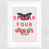 Spread Your Wings Wide White Frame