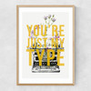 You're Just My Type Narrow Oak Frame