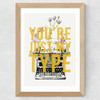You're Just My Type Wide Oak Frame