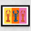 Lobster Langoustines Love Wide Black Frame