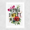 Home Sweet Home by The 13 Prints Narrow White Frame