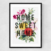 Home Sweet Home by The 13 Prints Narrow Black Frame