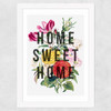 Home Sweet Home by The 13 Prints Wide White Frame