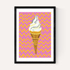 Ice Cream Pink Zigzag