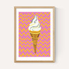Ice Cream Pink Zigzag