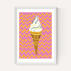 Ice Cream Pink Zigzag