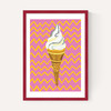Ice Cream Pink Zigzag