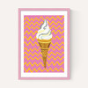 Ice Cream Pink Zigzag