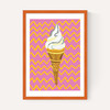 Ice Cream Pink Zigzag