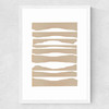 Waves by Anna Mainz Medium White Frame