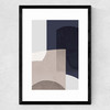 Abstract XII Medium Black Frame