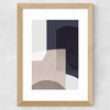 Abstract XII Wide Oak Frame
