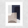 Abstract XII Narrow White Frame