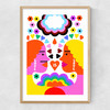 Love Is Love by Ana Jaks Narrow Oak Frame