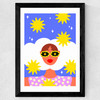 Head In The Clouds Wide Black Frame