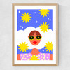 Head In The Clouds Medium Oak Frame