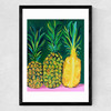 Pineapples by Alice Straker Medium Black Frame